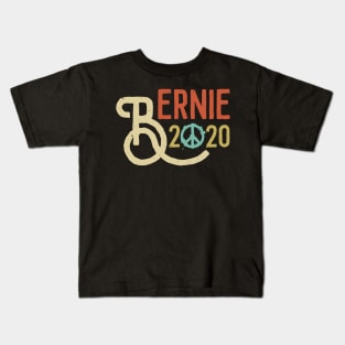 Vintage Bernie 2020 Peace Bernie Sanders Peace Symble Outfit Kids T-Shirt